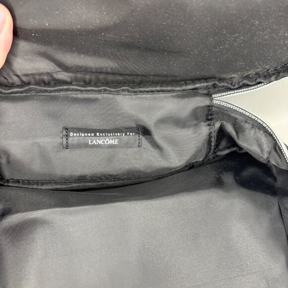 LANCOME Make Up Tote Paris Eiffel Tower Handle Black Red - Picture 7 of 7